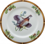 Game Birds Bob White Quail Luncheon Plate 